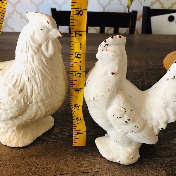 Country hen and rooster ceramic - Picture 7 of 9